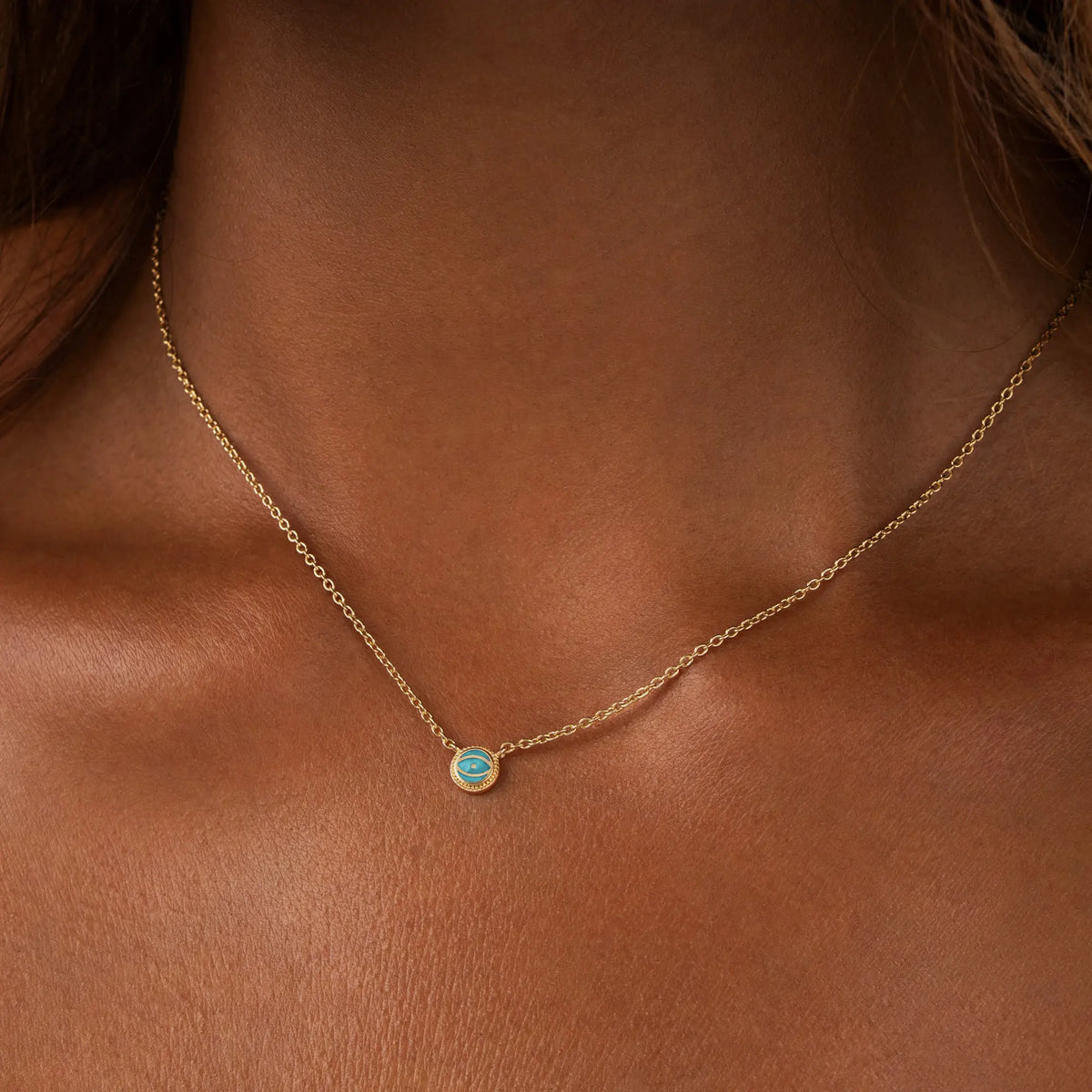 Horizon Spirit Turquoise December Birthstone Gold Necklace