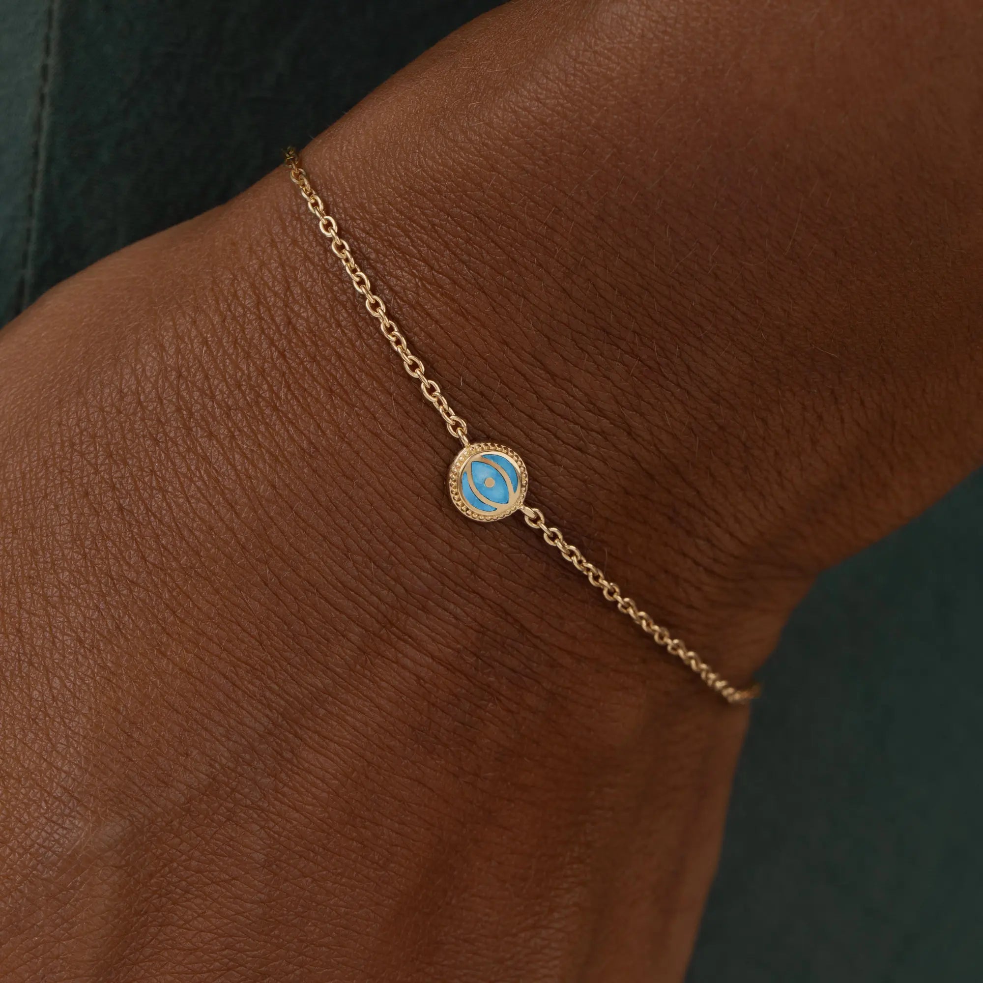 Ocean Whisper Aquamarine March Birthstone Gold Bracelet