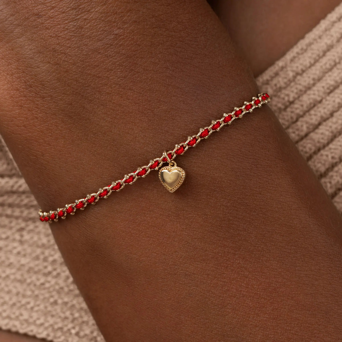 Infinite Love Red String Heart Bracelet