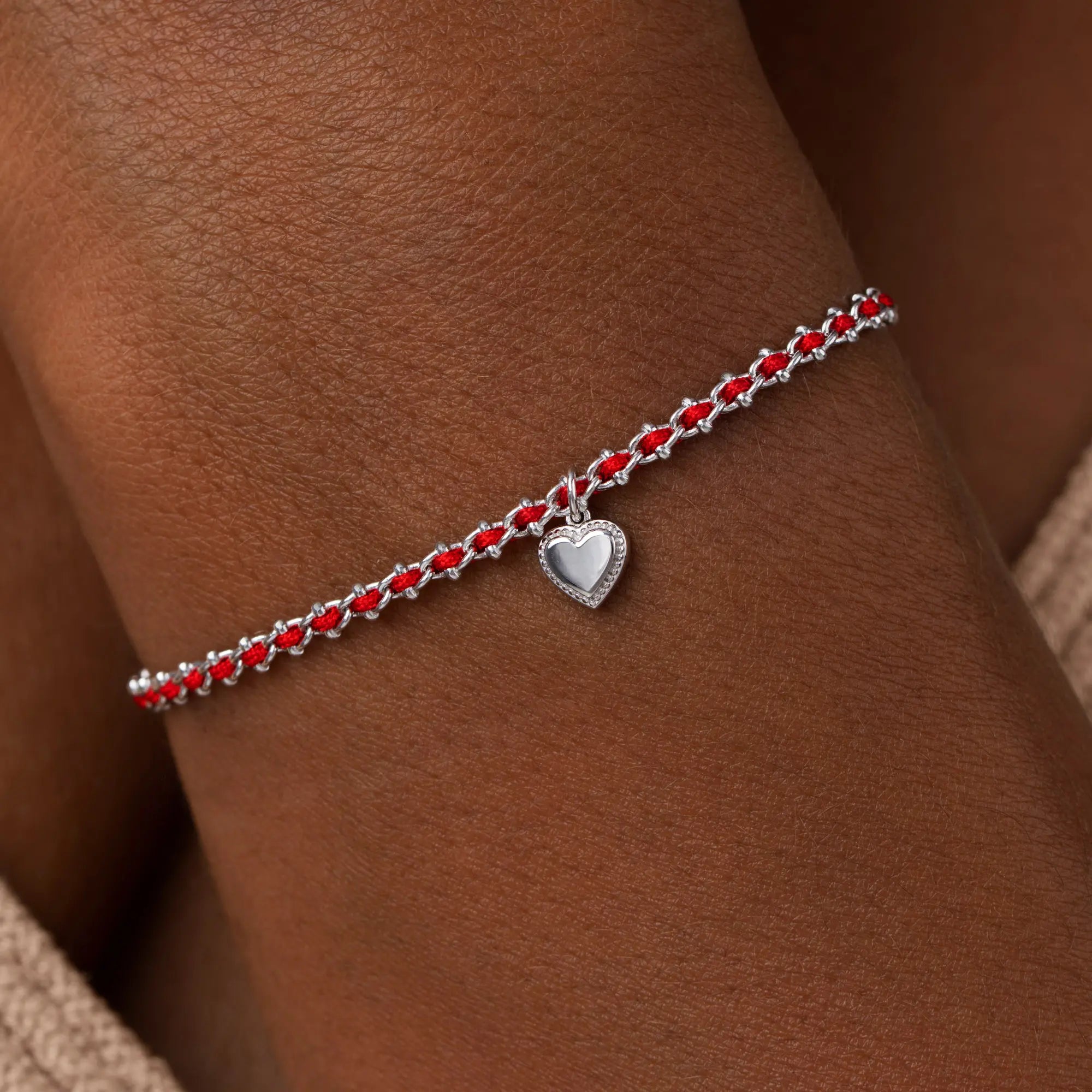 Boundless Affection Red String Heart Bracelet