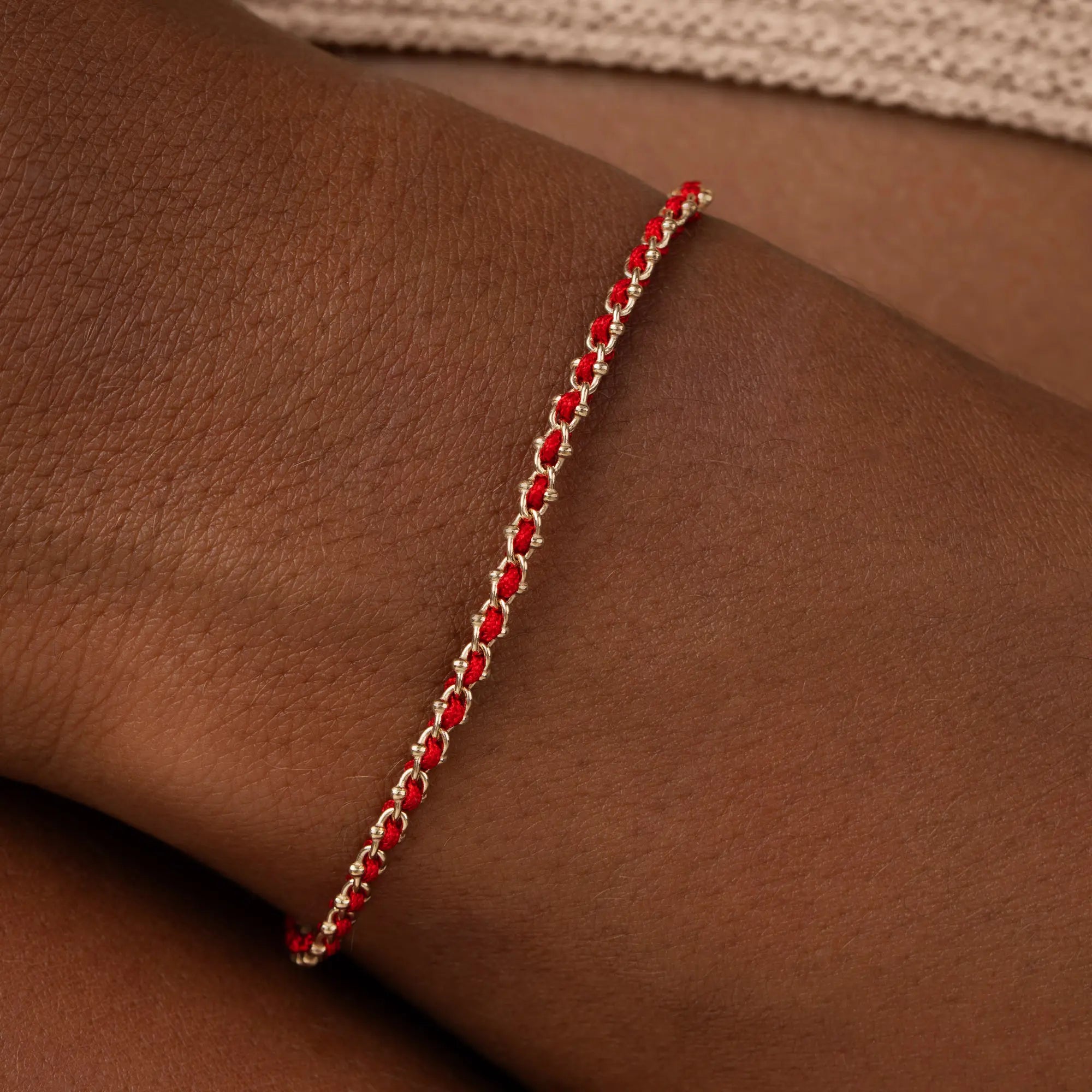 Harmony Bound Red String Bracelet