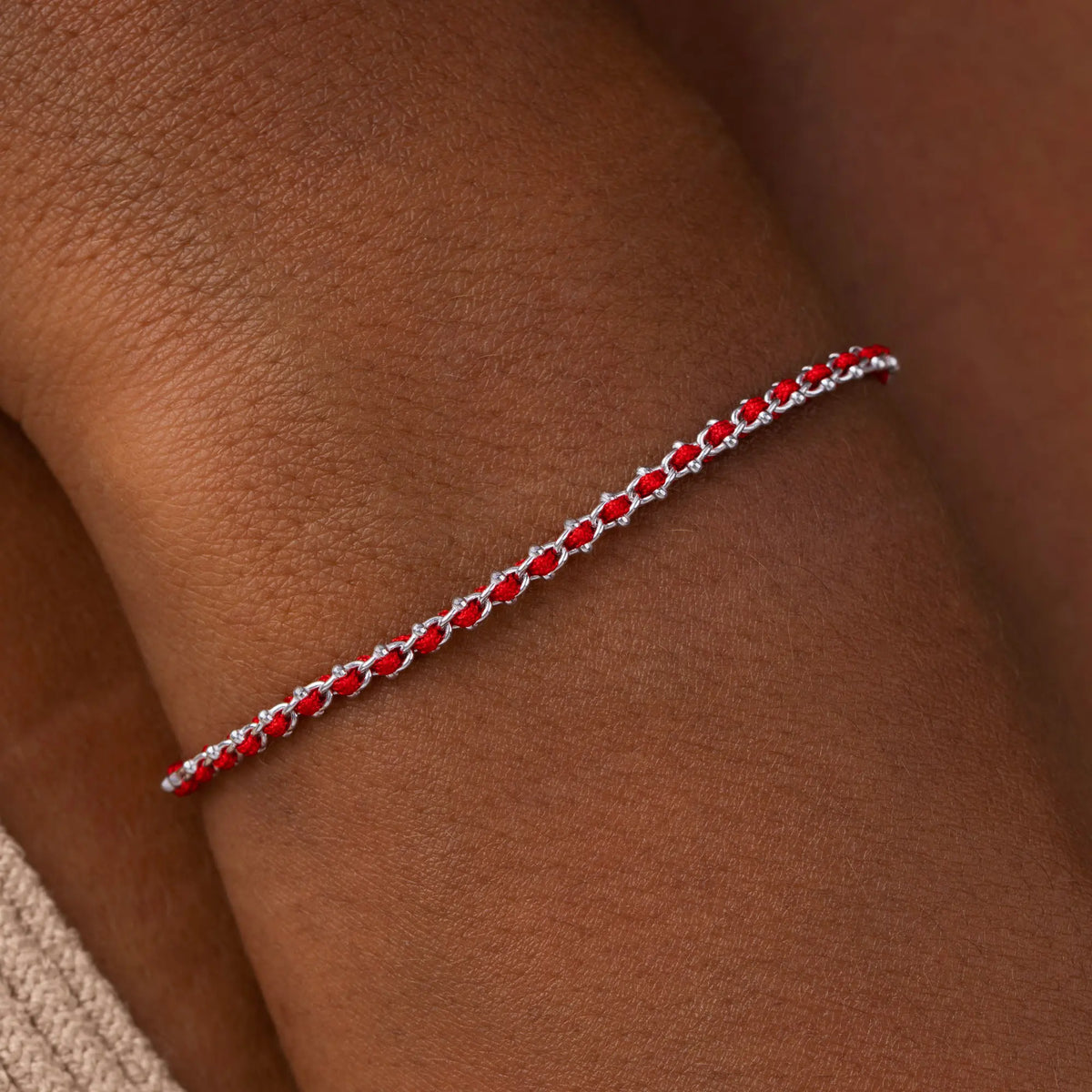 Harmony Bound Red String Bracelet