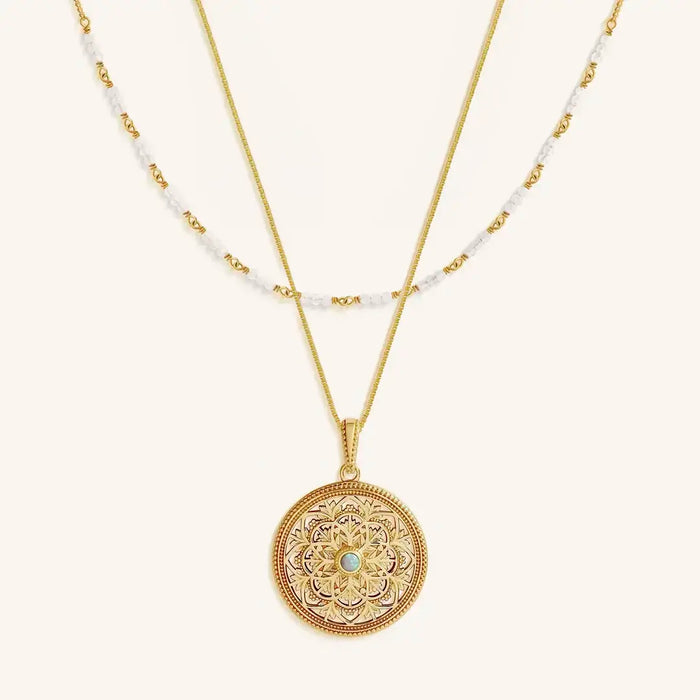 Soulful Balance Opal & Moonstone Necklace Set