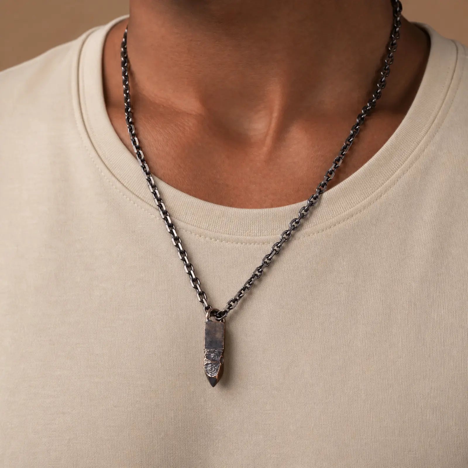 Obsidian Forge Core Balance Pendant Necklace