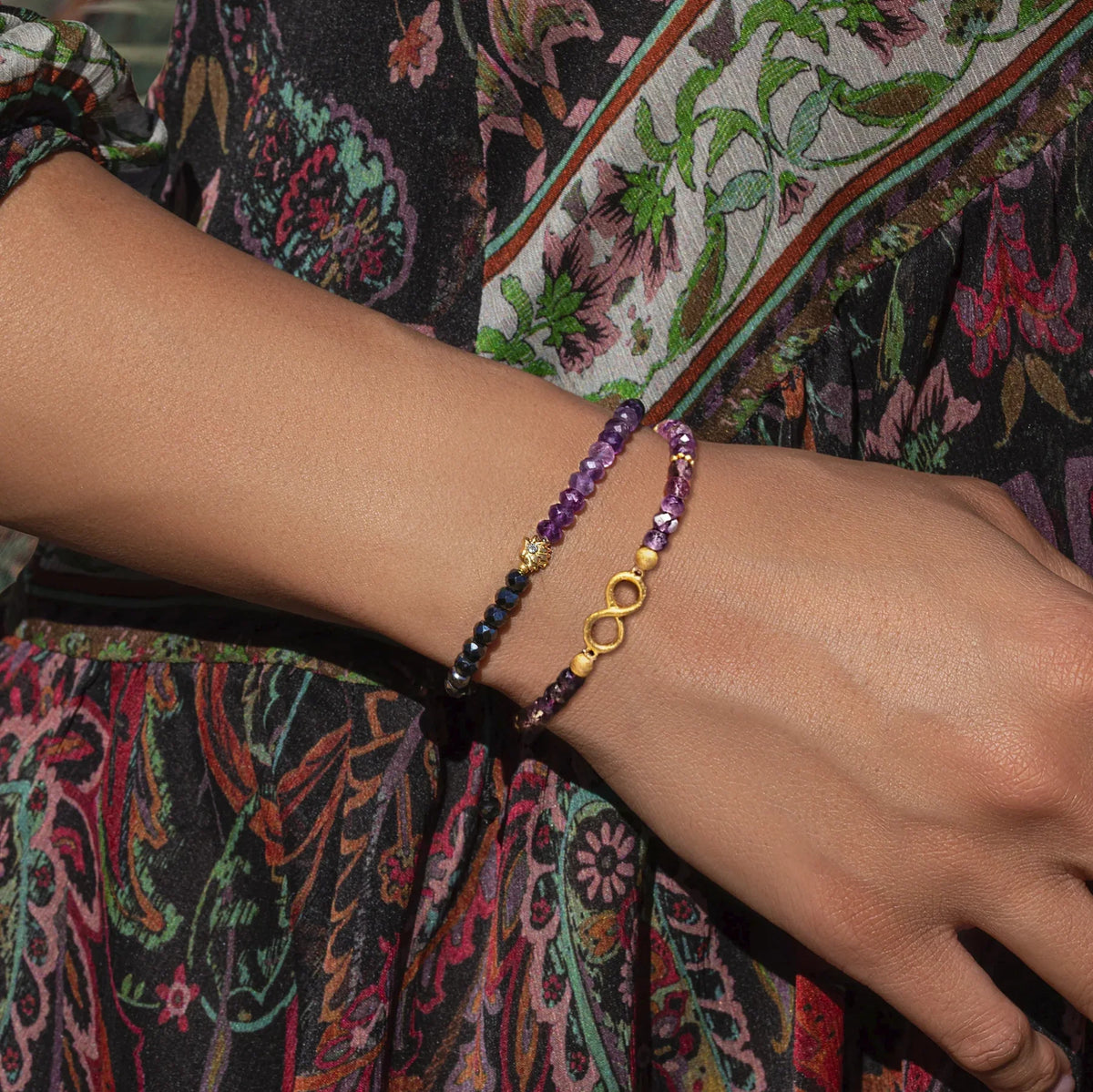 Blissful Energy Amethyst Bracelet Set