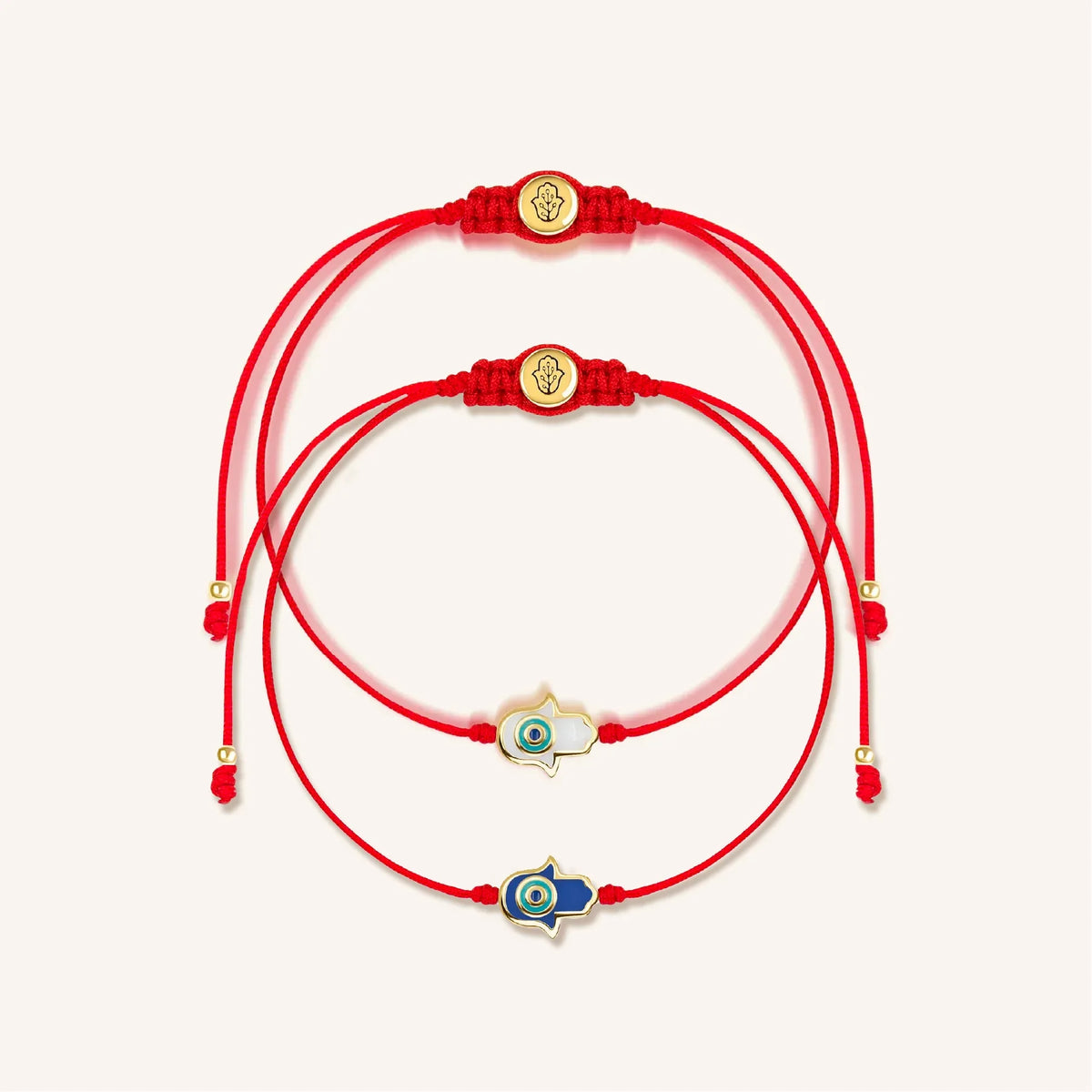 Blue Shield Red String Set