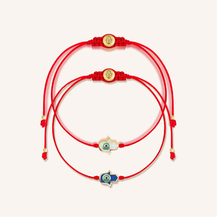 Blue Shield Red String Set