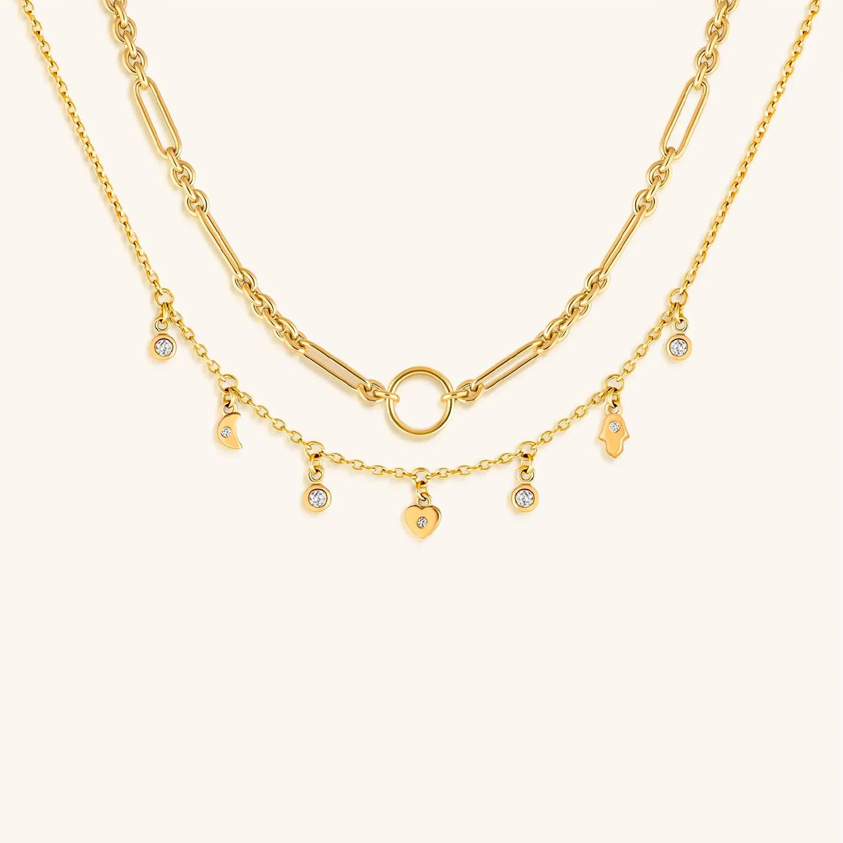 Golden Grace Chain Necklace Set