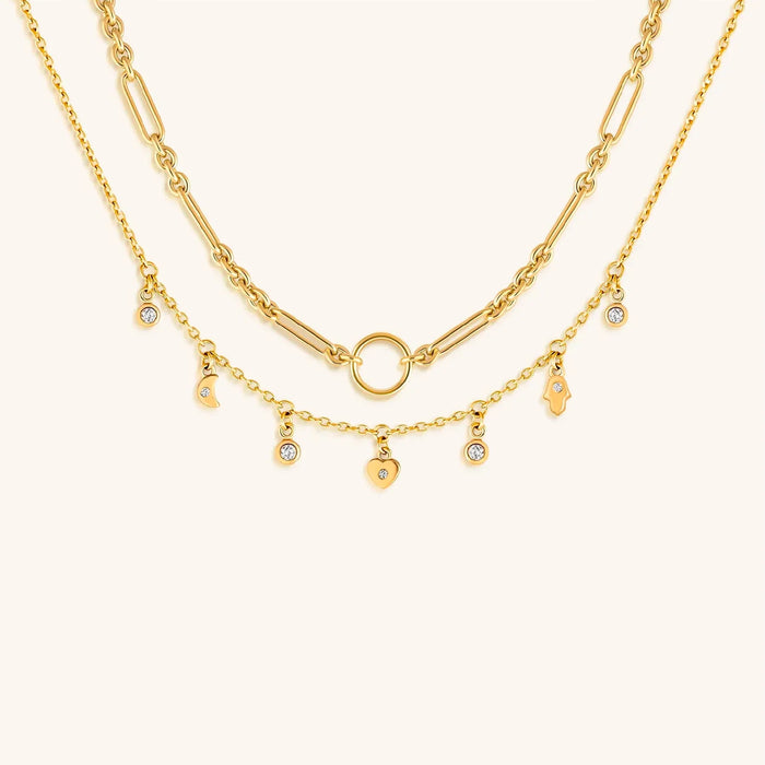 Golden Grace Chain Necklace Set