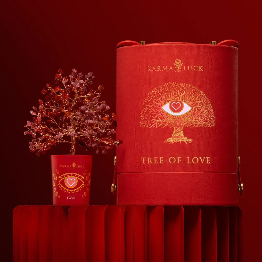 Limited Edition Loving Vibrations Red Agate & Pink Tourmaline Tree