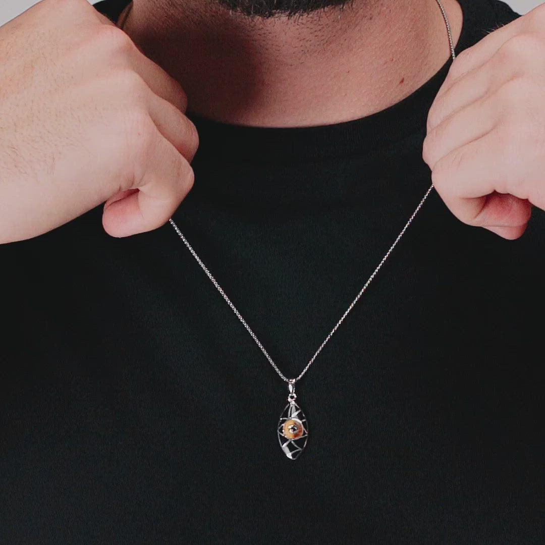 Evil Eye Necklace - protection necklace mens - karma and luck - Inner Resilience - buy now