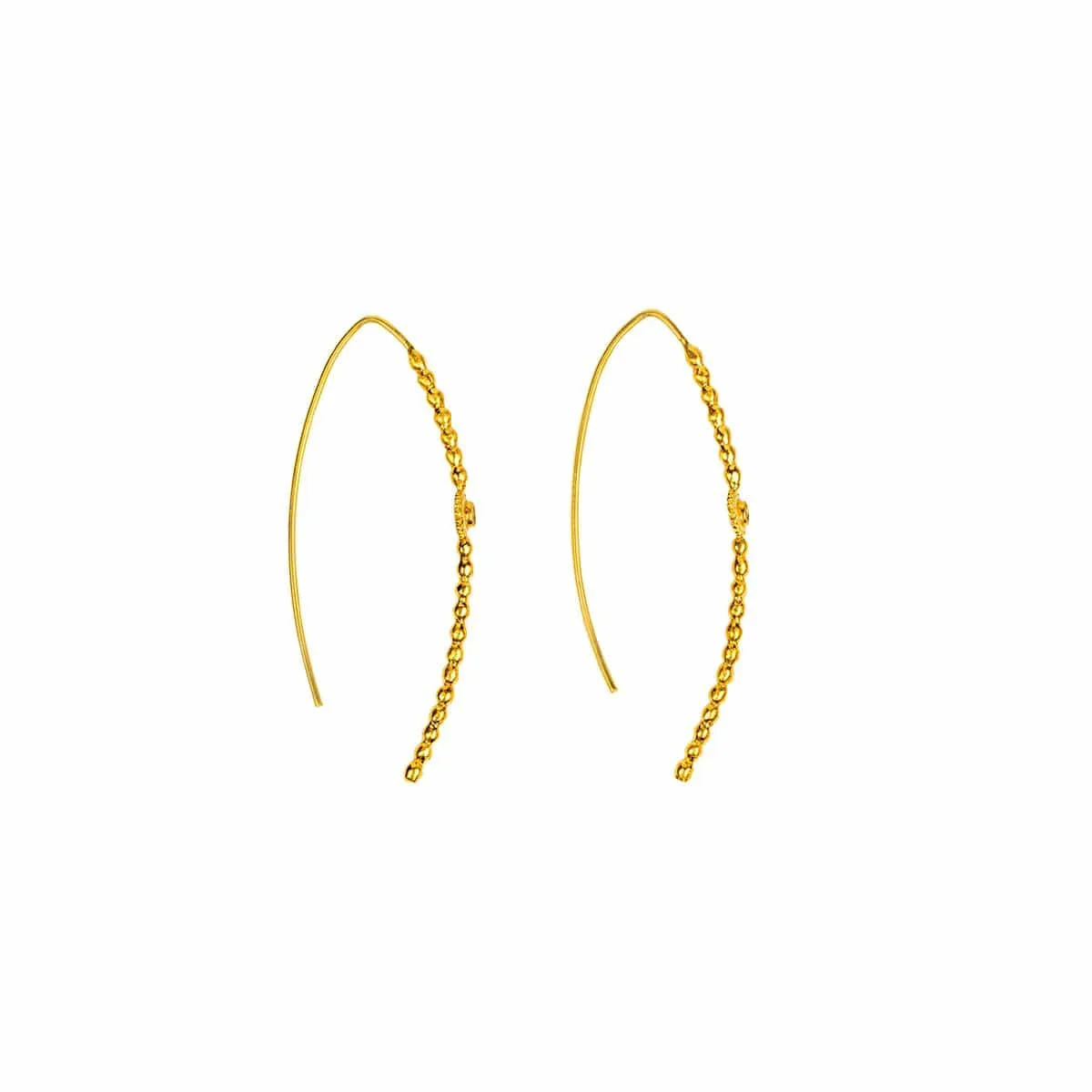 Karma and Luck  Earrings  -  Divine Protection - Evil Eye Hoop Earrings