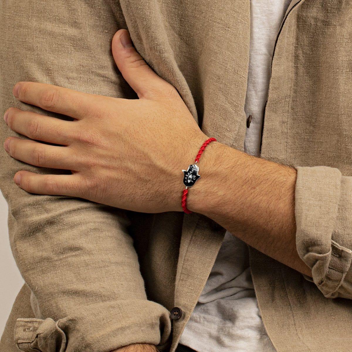 Karma and Luck  Bracelet  -  Omnipresent Spirit - Hamsa Eye of Horus Red String Bracelet