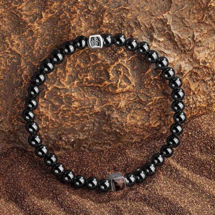 Karma and Luck  Bracelets - Mens  -  Creative Exuberance – July Birthstone Ruby Onyx Bracelet