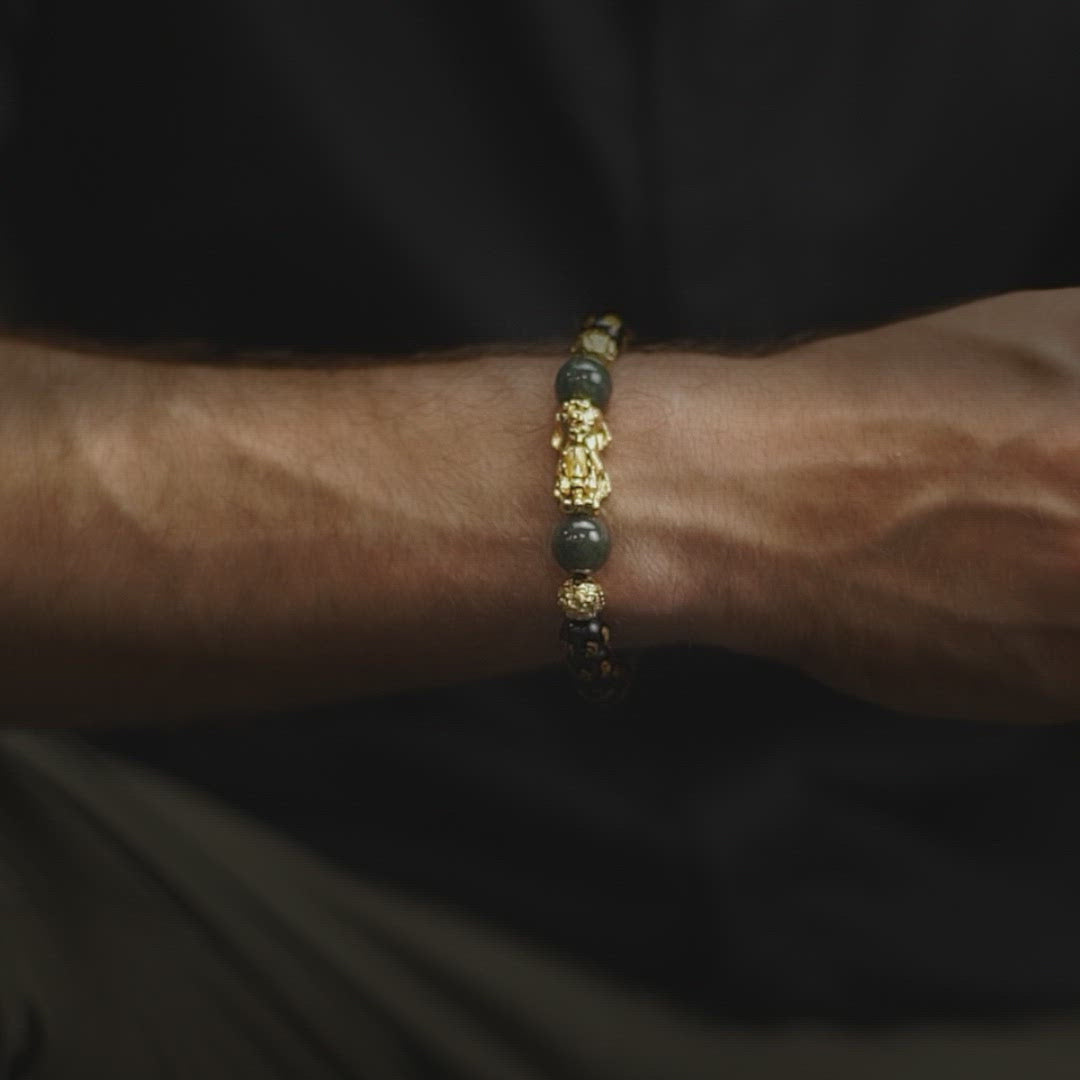 Cleansed Aura - Obsidian Wealth Bracelet