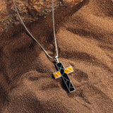 Leap of Faith - Silver Cross Necklace