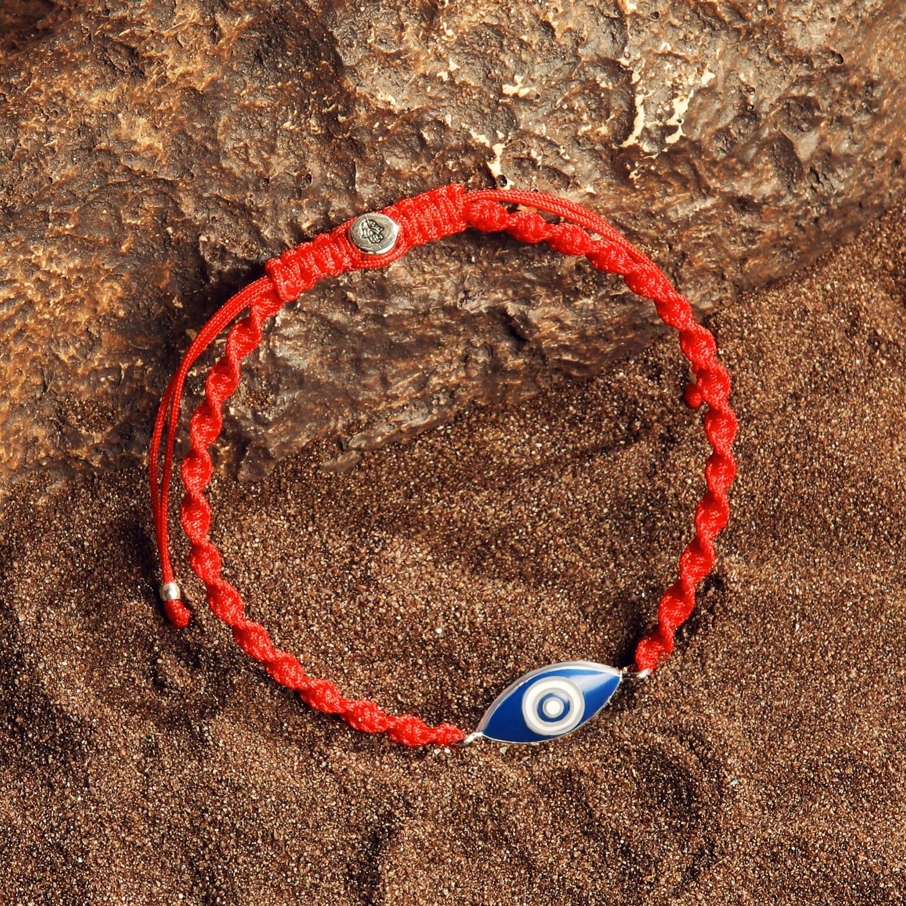 Karma and Luck  Bracelet  -  Spiritual Protector - Red String Evil Eye Charm Bracelet
