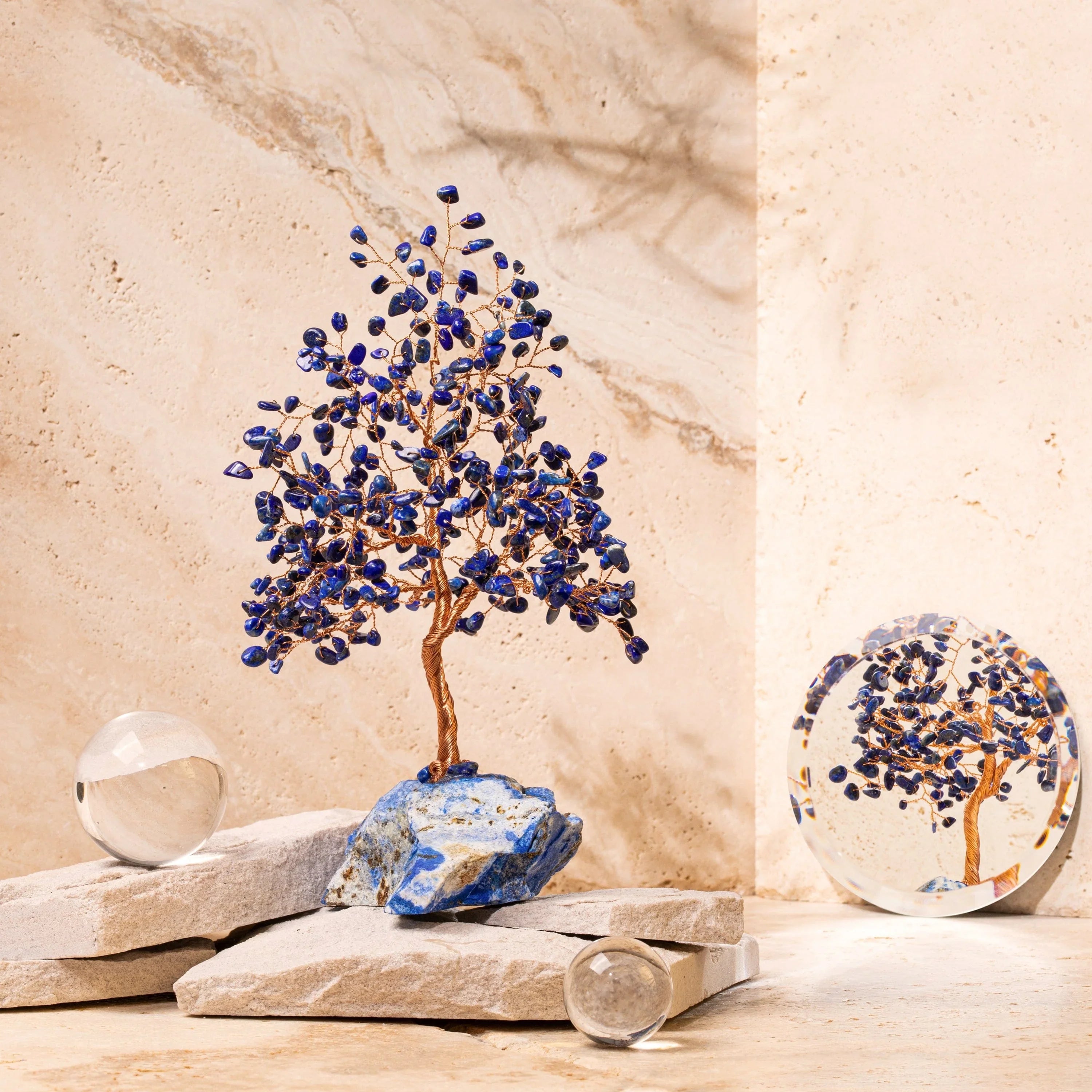 Divine Truth - Lapis Lazuli Feng Shui Tree of Life | Karma and Luck