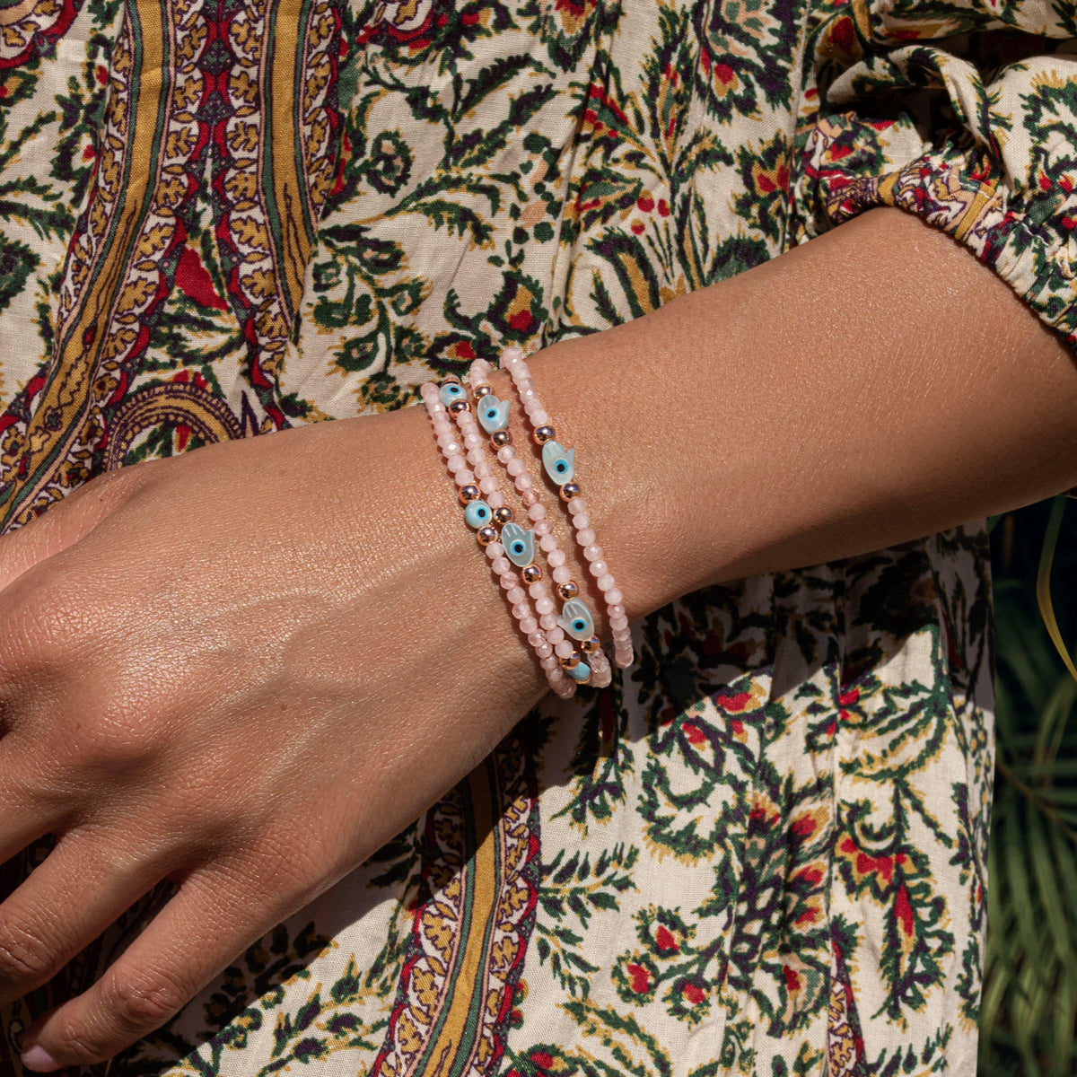 Karma and Luck  Bracelets - Womens  -  Vision of Love - Rose Quartz Bracelet