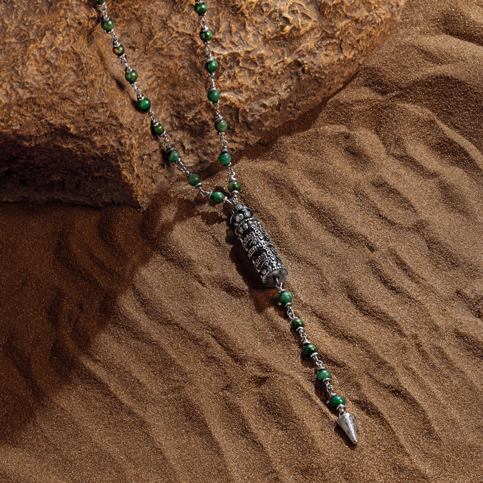 Fresh Start - Lotus Mantra Jade Pendant Necklace
