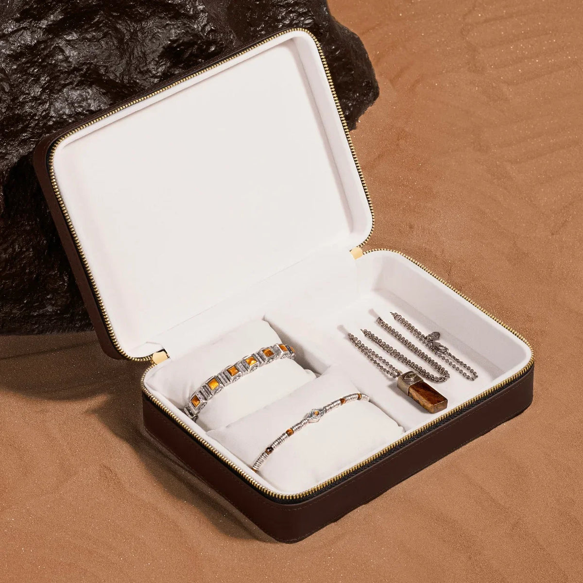 Spiritual Existence Leather Travel Case