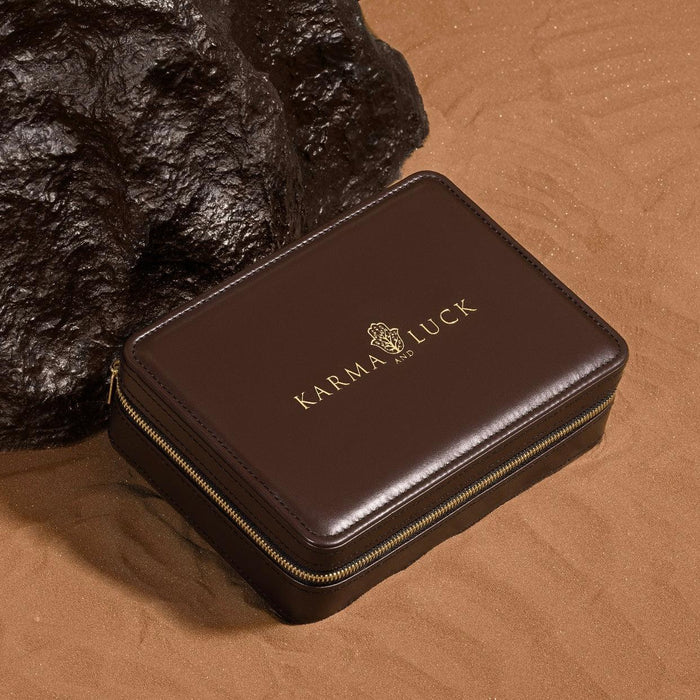 Spiritual Existence Leather Travel Case