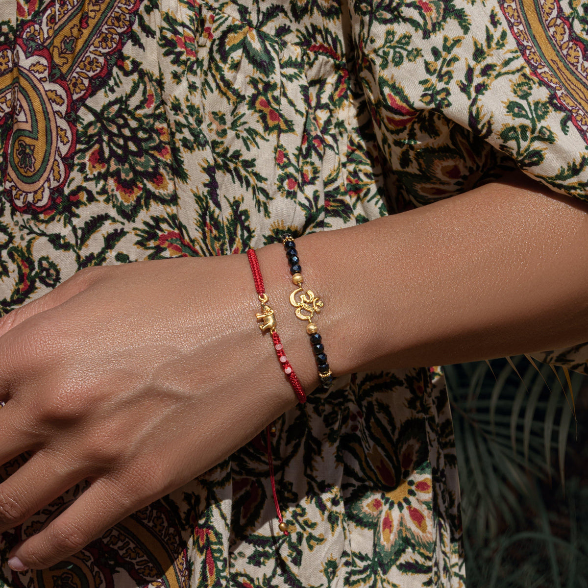 Karma and Luck  Bracelets - Womens  -  Peace and Tranquility Hamsa Om Bracelet