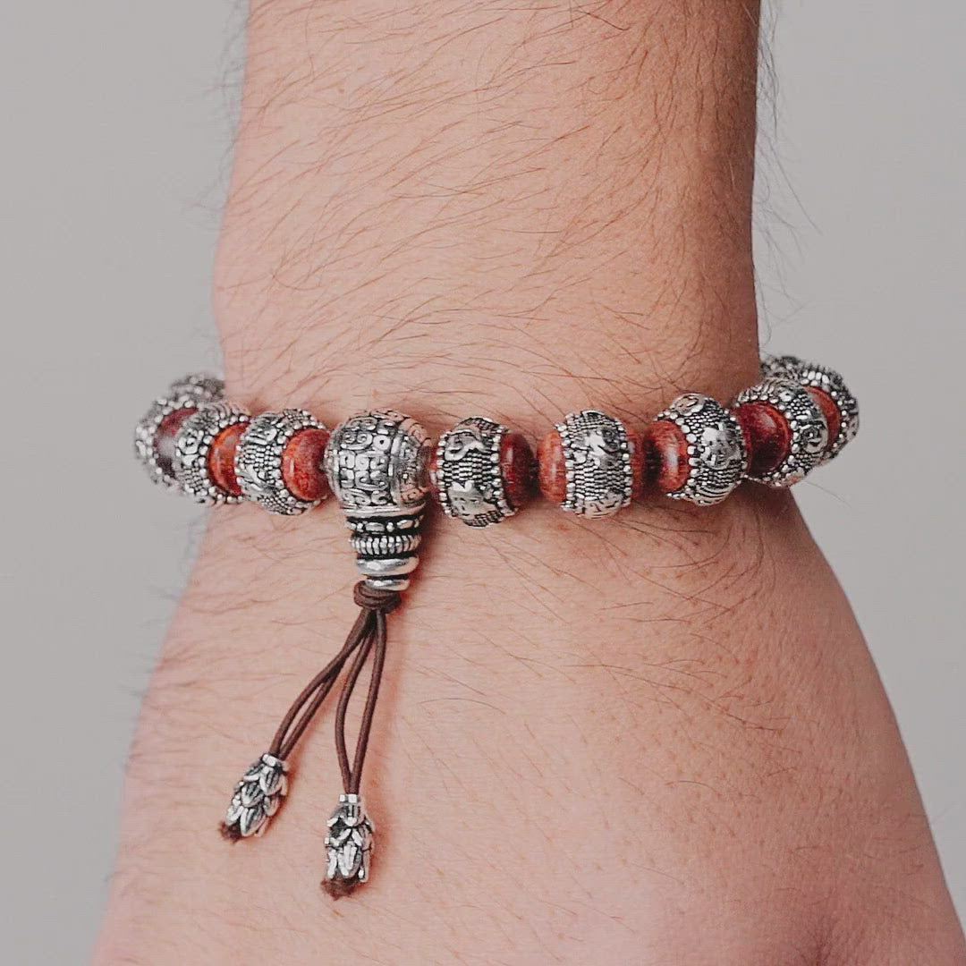 Rooted in Spirituality - Agarwood Mantra Bracelet