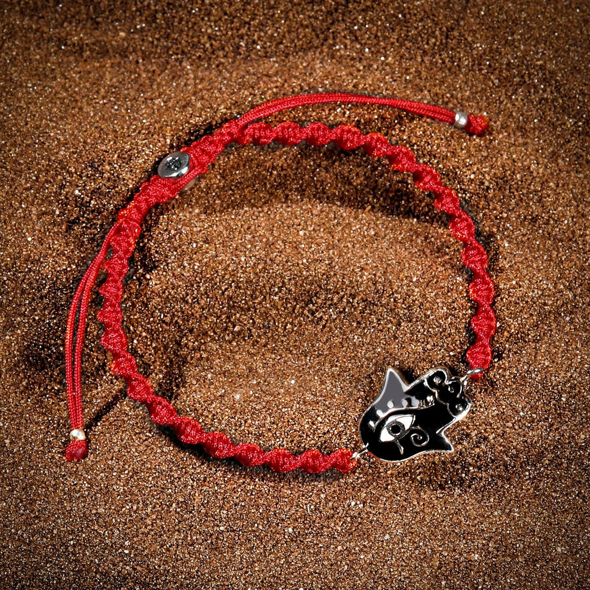 Karma and Luck  Bracelet  -  Omnipresent Spirit - Hamsa Eye of Horus Red String Bracelet