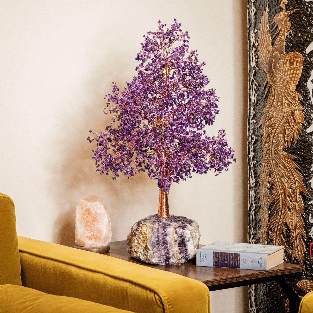 Karma and Luck  Tree of life  -  Spiritual Awareness - XXL Amethyst Tree on Fluorite Base