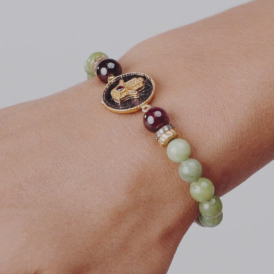 Karma and Luck  - jade stone benefits - Transportive Energy Bracelet - | Buy Online