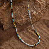 Attract Success - Multi Stone Positive Mantra Heishi Necklace