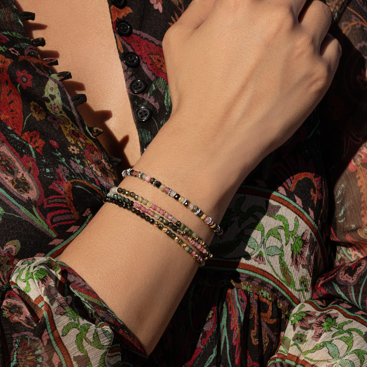 Karma and Luck  Bracelets - Womens  -  Lavish Blessings Tourmaline Macrame Bracelet