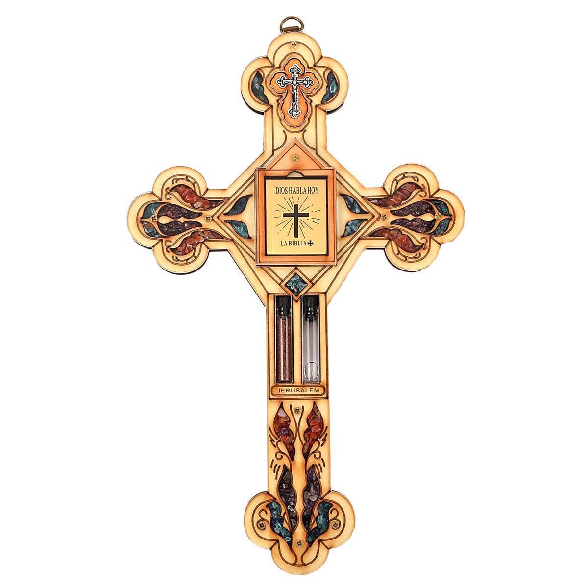 Karma and Luck  Wall Blessing  -  Ultimate Believer - Spanish Large Bible Cross Wall Blessing