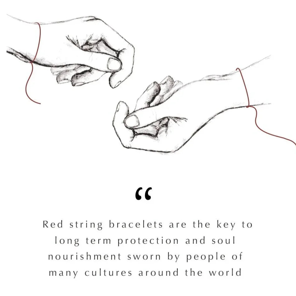 Karma and Luck  Bracelet  -  Positive Outcome - Red String Evil Eye Charm Bracelet