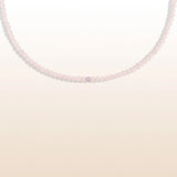 Unconditional Love - Rose Quartz Evil Eye Necklace
