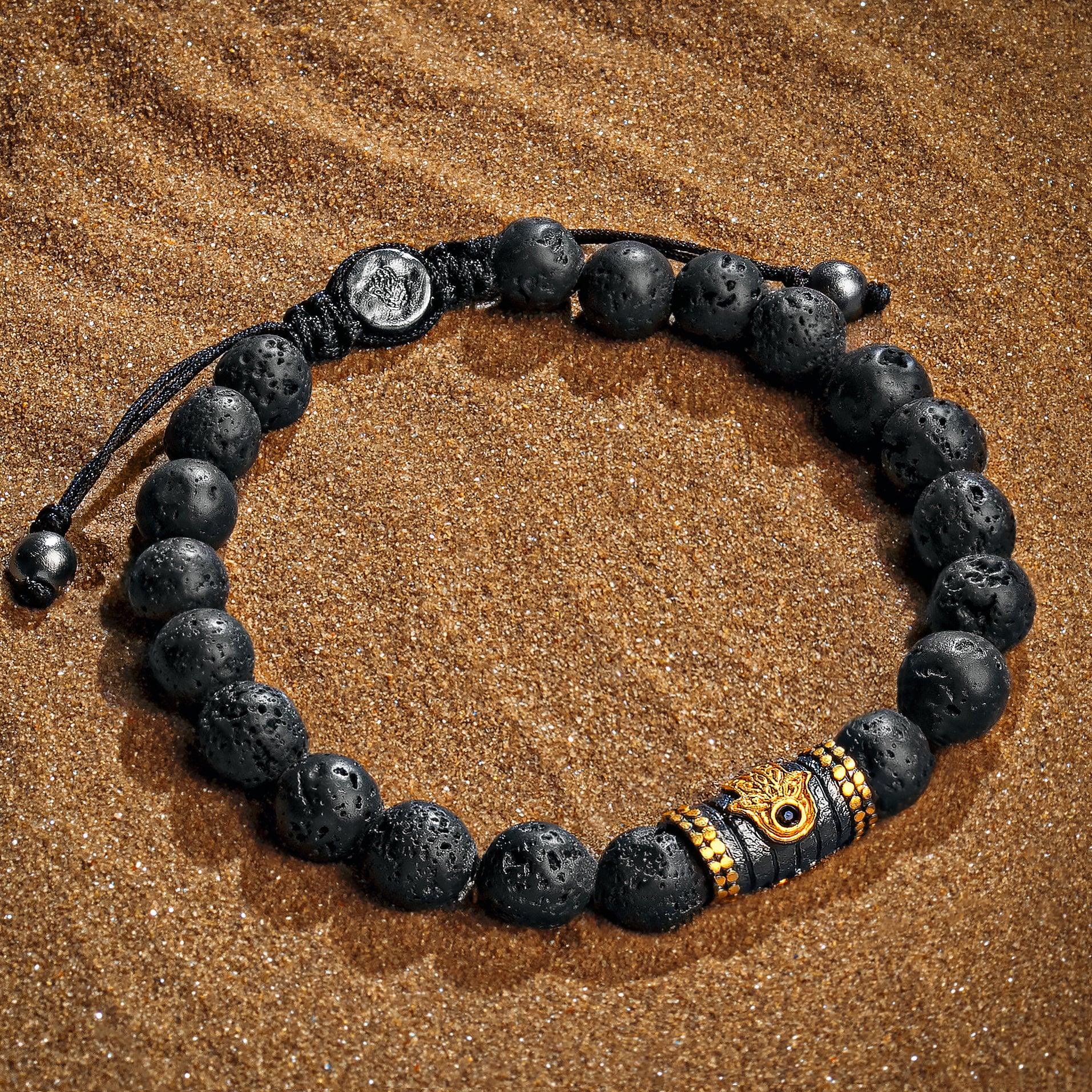Fierce Protector Lava Stone Bracelet