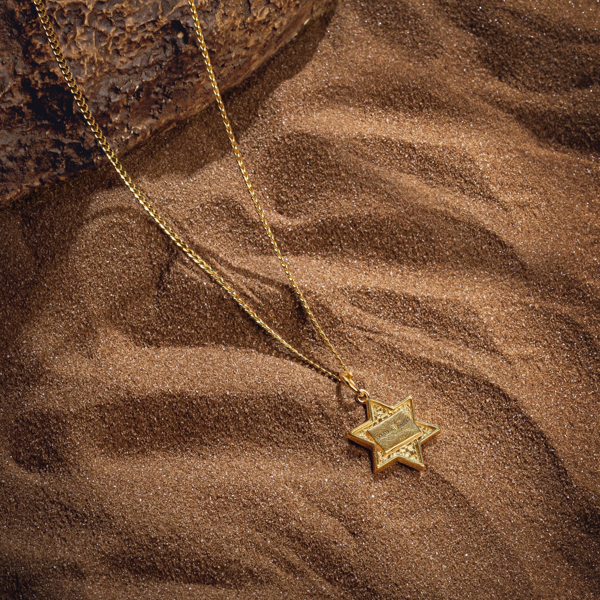Grounded in Hope Black Onyx Star of David Necklace