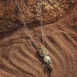 Nurturing Protector - Cobra Buddha Jade Pendant Necklace