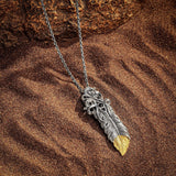 Protect & Shield - Horus Feather Black Onyx Pendant Necklace