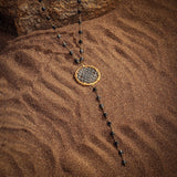 Divine Abundance - Sri Yantra Onyx Rosary Necklace