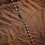 Spiritual Strength - Pearl Rosary Necklace