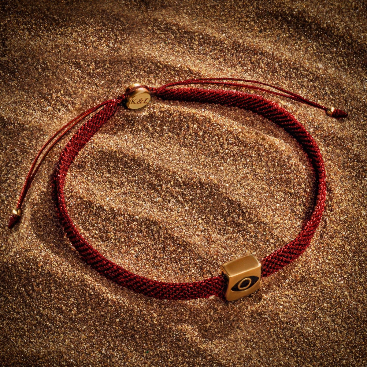 Karma and Luck  Bracelets - Mens  -  Optimistic Belief - Red String Evil Eye Charm Bracelet