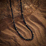 Spiritual Alignment - Black Onyx Heishi Choker Necklace