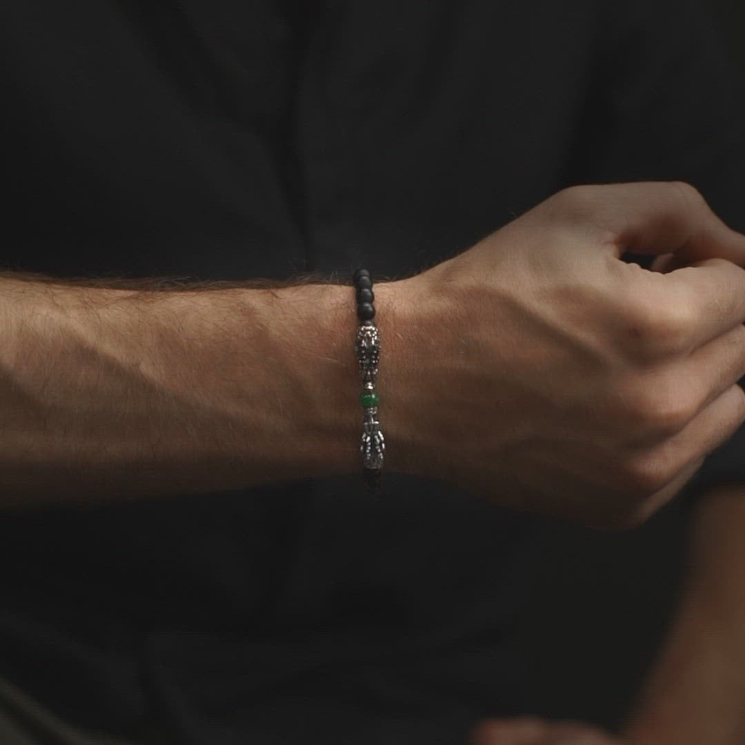 Fulfillment of Potential - Multi Stone Dragon Bracelet