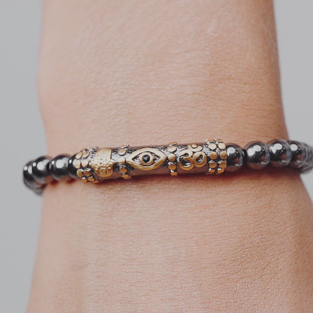 evil eye stretch bracelet - karma and luck - Thought Stabilizer Triple Protection Bracelet | Buy Online