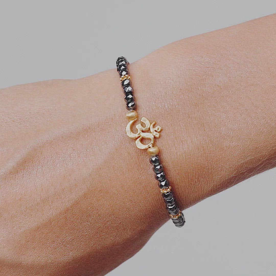 Peace and Tranquility OM Charm Bracelet