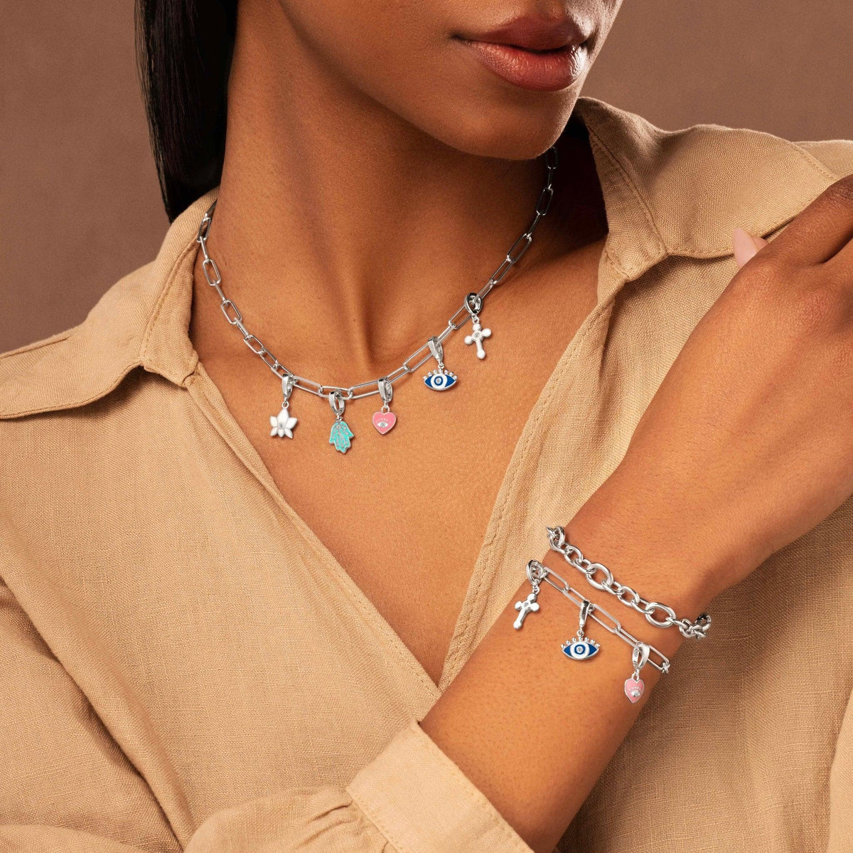 Cosmic Connection - Silver Necklace
