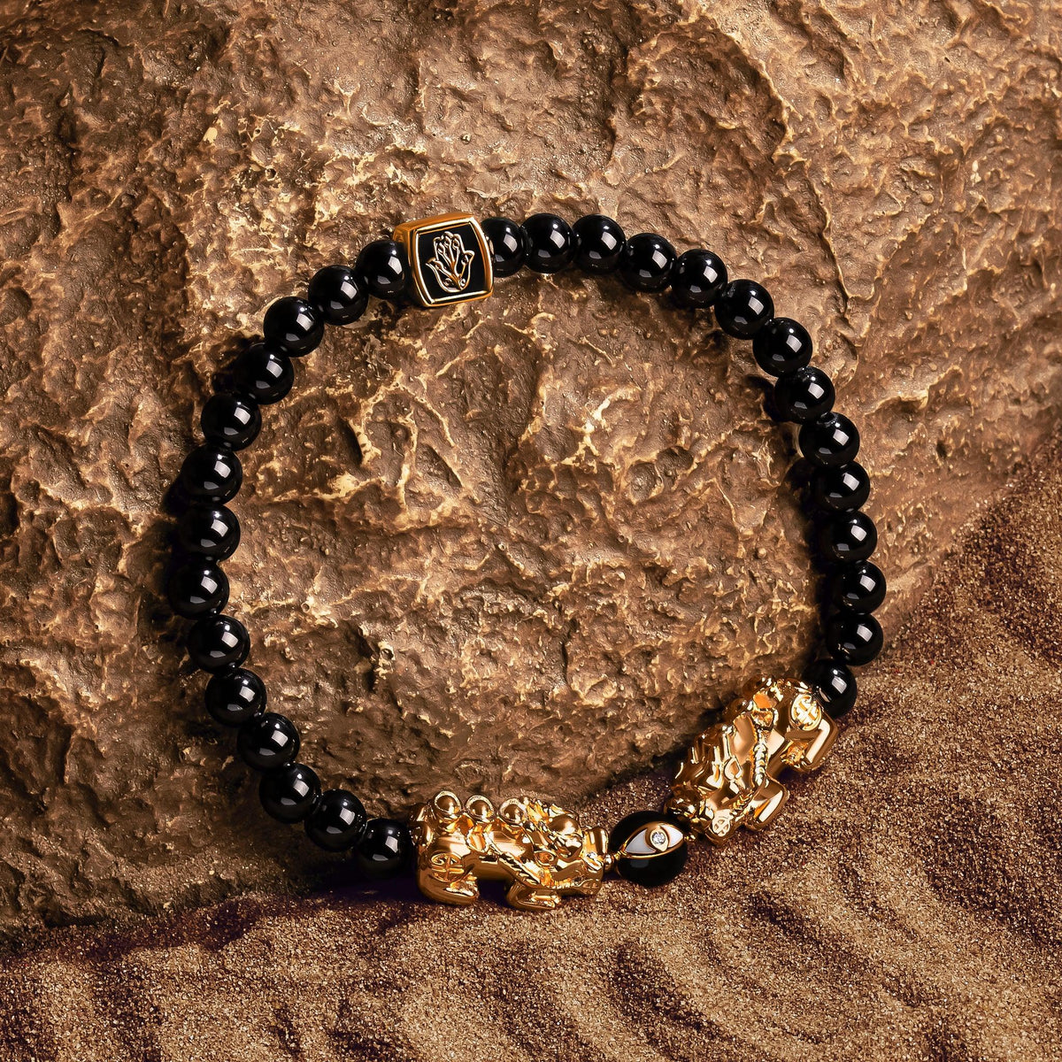 Courageous Ornament Double Dragon Bracelet