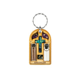 Faith Healing Holy Cross Keychain